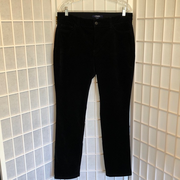 Chaps Slimming Fit Corduroy Pants in Black, Size 12. Nearly New Condition. - Picture 1 of 5